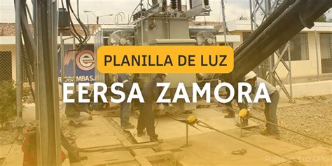 ᐅ Planilla de Luz EERSA Zamora Consultar Pagar y Descargar PDF