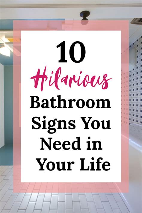 10 Funny Bathroom Signs You Will Want In Your Bathroom Funny Bathroom
