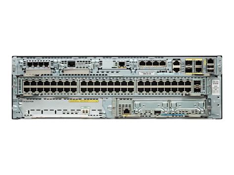 Cisco 3945 3u Rm Avx Router Bundle 4gb Ram 256mb Flash C3945 Axvk9
