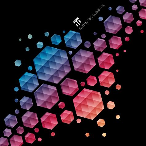 Abstract Geometric Hexagon Pattern Colorful Background 648234 Vector