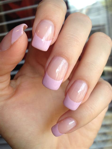White French Tips With Pop Of Color
