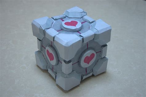Weighted Companion Cube From Portal An Epic Paper Craft Template Here