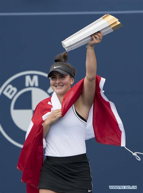 bianca andreescu of canada claims title of women s singles final at 2019 rogers cup xinhua