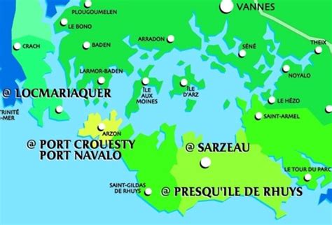 Découvrez notre collection de cartes postales, à envoyer, encadrer ou épingler ! Carte golfe du morbihan | carte du golf du morbihan | Flickr