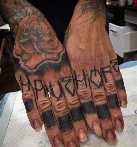 Share the best gifs now >>>. 92 Badass Knuckle Tattoos That Will Make You Proud