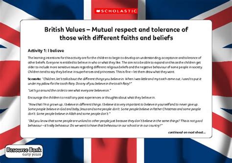 British Values Mutual Respect Scholastic Shop