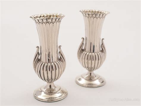 Antiques Atlas Victorian Pair Of Small Silver Vases