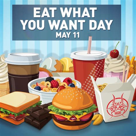 Happy Eat What You Want Day Happy Eat What You Want Day What S On Your Menu