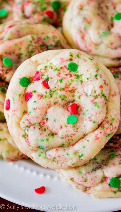 Soft Baked Christmas Funfetti Cookies Sallys Baking Addiction