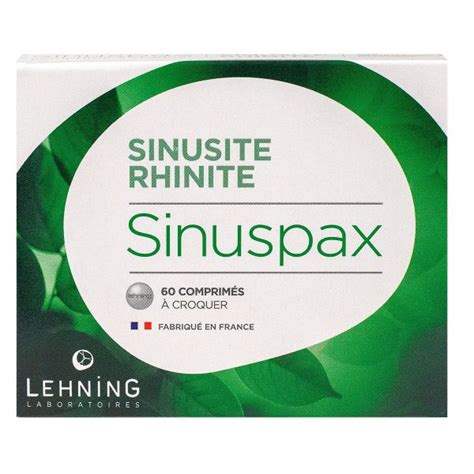 Sinuspax St Un Médicament Utilisé Dans Le Traitement Homéopathique Des