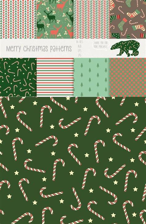 Merry Christmas Patterns Patterns Christmas Patterns Vector