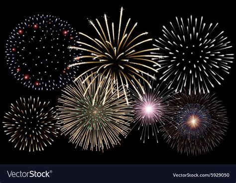Fireworks are representative of celebration and come the festive season, you will be looking out for new designs and patterns of them! Realistic fireworks background Royalty Free Vector Image