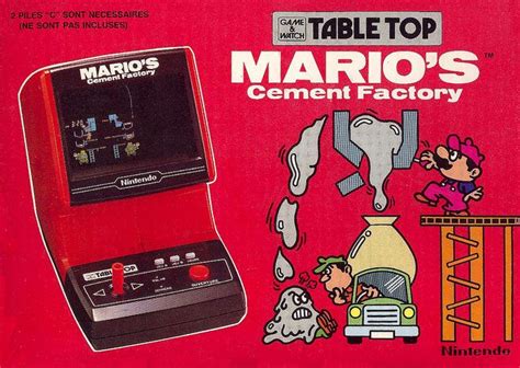 Marios Cement Factory 1983 Game And Watch Tabletop Series Nintendo