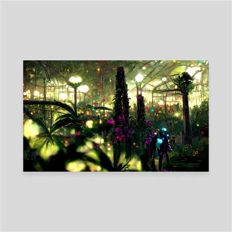 Botanical Cyberpunk Garden Pt1 An Art Canvas By Ricardo Resende Inprnt