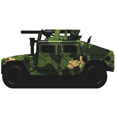 Military Humvee Gun Mount Turret Camo Warthog Cardboard Cutout