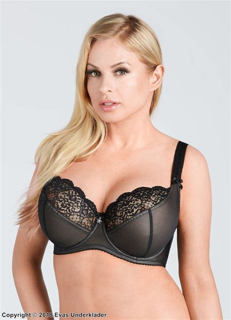big cup bra lace inlays mesh overlay b to s cup