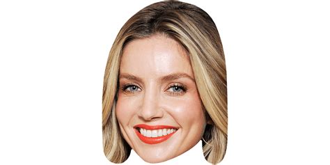 Annabelle Wallis Red Lips Celebrity Mask Celebrity Cutouts