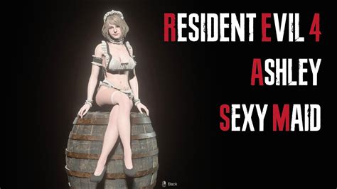 Ashley Sexy Maid Outfit Resident Evil 4 Remake Youtube