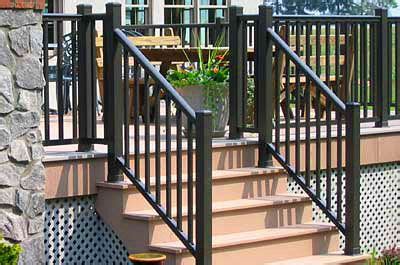 Our aluminum railing systems are available in various styles to complement residential and commercial settings. Aluminum Railing | Outdoor stair railing, Railings outdoor, Deck stair railing