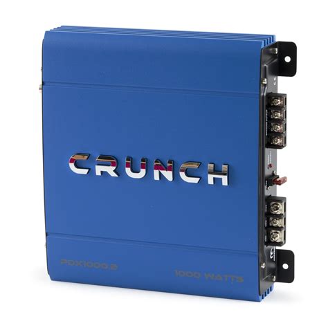 Crunch Powerdrivex 1000 Watt 2 Channel Exclusive Blue Ab Car Stereo