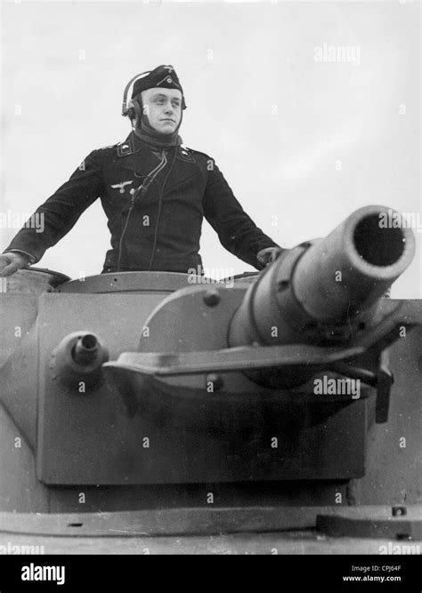 German Tank Commander During An Exercise 1939 Stock Photo Alamy