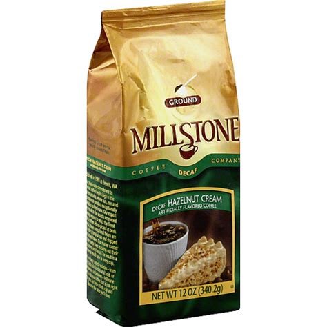 Millstone Decaf Hazelnut Cream Ground Coffee Ground Sun Fresh