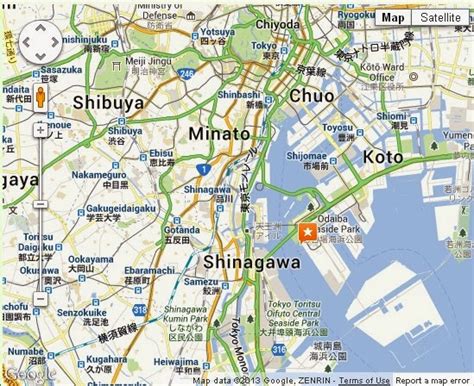 Detail Odaiba Tokyo Location Map