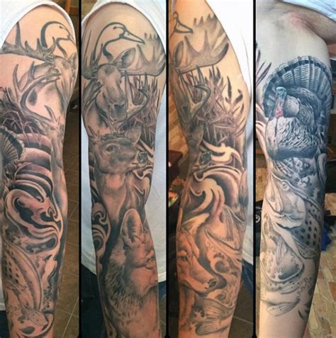 70 Hunting Tattoos For Men Skills Of War In Times Of Peace