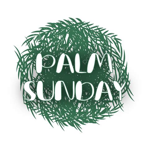 Palm Sunday Vector Hd Images Palm Sunday With Grouped Leaves