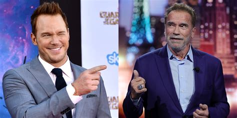 arnold schwarzenegger boasts about son in law chris pratt says he s ‘very proud arnold