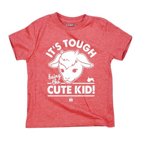 Cute Kid Heather Red Toddler T Shirt Toddler Tshirts Case Ih Apparel