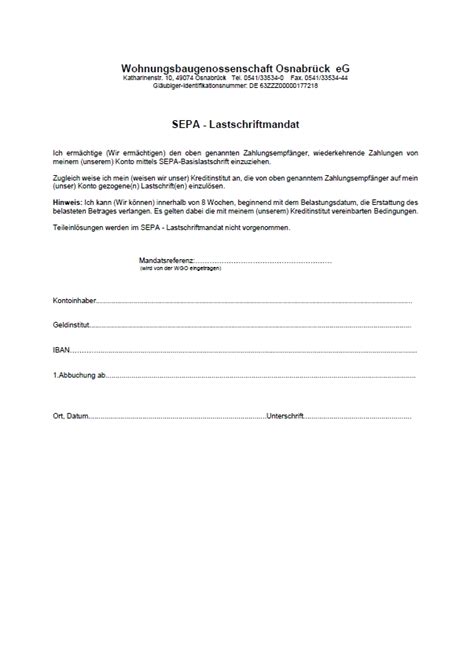 Zusammenhang mit der beendigung des mietverhältnisses und der. Downloads - WGO Osnabrück