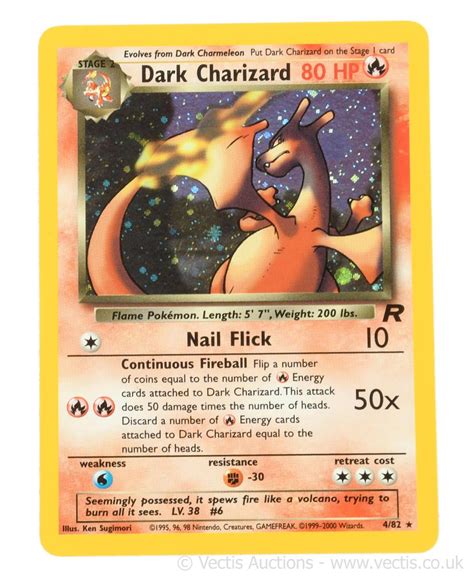 Sold Price Holographic Dark Charizard Pokemon Card 482 August 3