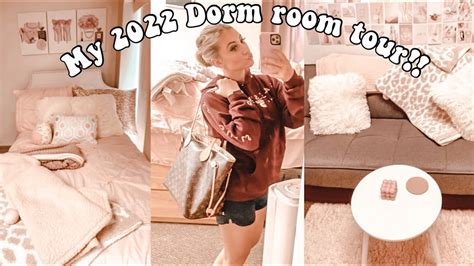 Dorm Tour My 2022 Glamorous College Dorm Room Youtube