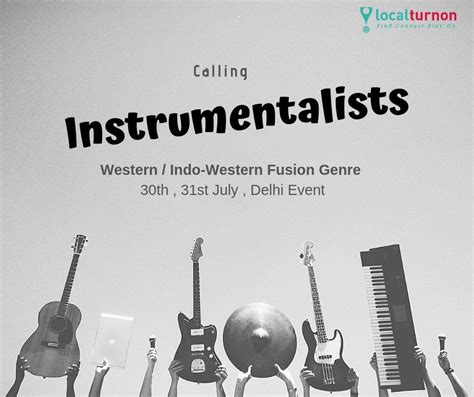 Corporate events, private parties, shows etc. localturnon calling Instrumentalists | Instrumentalist, Music bands