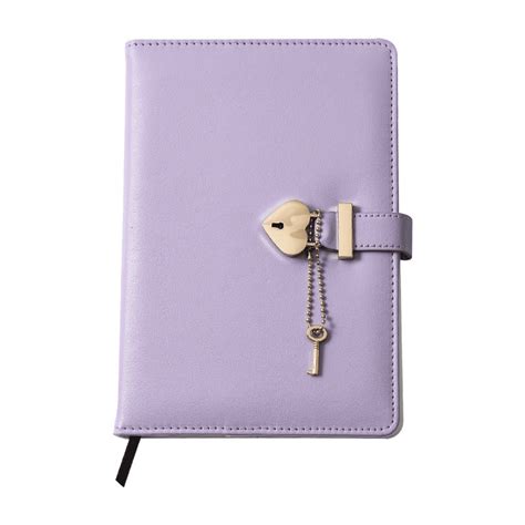 heart shaped lock diary with key pink diary with lock for girls b6 leather locking journals