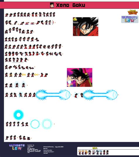Xeno Goku Base Ulsw Sprite Sheet By Krystaldragonx546 On Deviantart