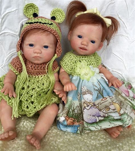 Two Ooak Prosculpt Polymer Clay Baby Sculpt Art Doll Siblings 7