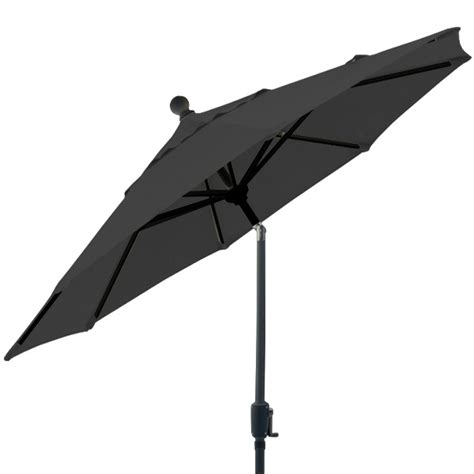 6 Foot Market Style Tilting Black Balcony Patio Umbrella Ogni