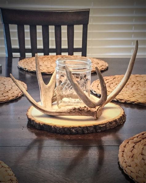 Real Deer Antler Centerpiece Table Centerpiece Wedding Centerpiece