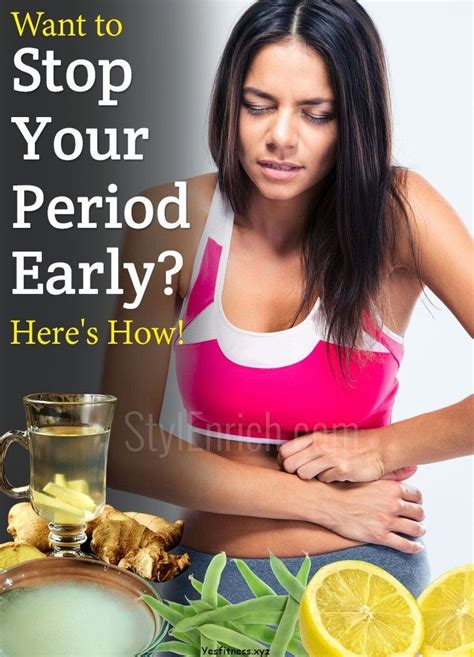 How To Stop Your Period Early Remedies For Menstrual Cramps Cramp