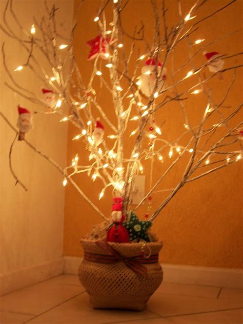 árvore De Natal Com Galhos Secos Christmas Branches Tree Branches Diy Christmas Pisco