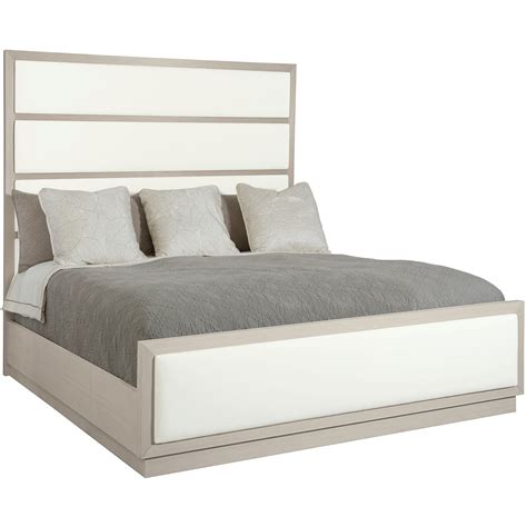 Bernhardt axiom queen upholstered bed in linear gray. Bernhardt Axiom 381-H07, 381-FR07 Contemporary Queen ...