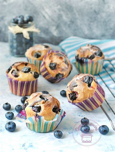 muffin ai mirtilli con yogurt - Gineprina cucina