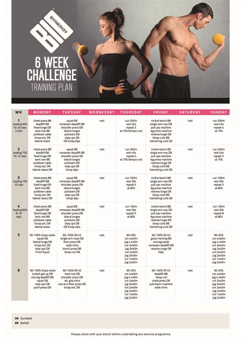 6 Week Gym Workout Plan Pdf