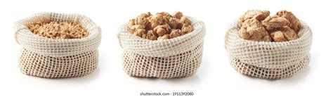 Set Soya Chunks Textile Bags Isolated Stock Photo 1911392080 Shutterstock