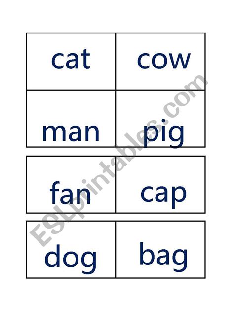 Matching Cards Words And Pictures Esl Worksheet By Mittheimp