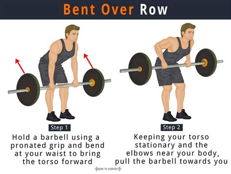 Bent Over Row Exercise With Barbell What Is It How To Do Pictures
