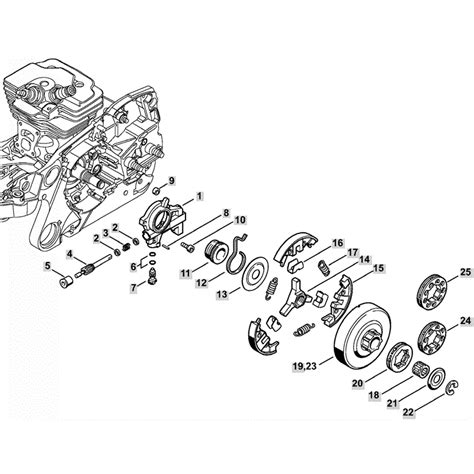 Stihl Ms 362 Chainsaw Ms362 And C Parts Diagram Oil Pump