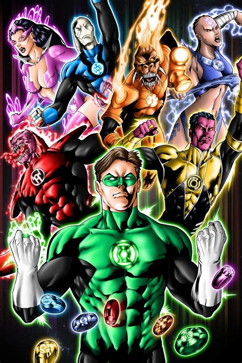 Lantern Corps By Grivitt On Deviantart Green Lantern Comics Dc